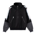 Moeyu Hatsune Miku Autumn Techwear Hoodie - Neon Electronic Fake Two-Piece Layered Sweatshirt